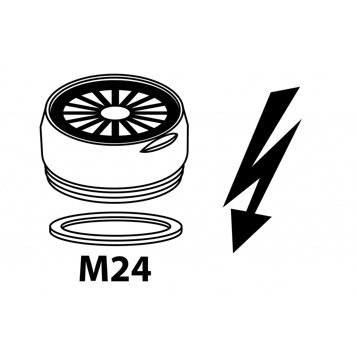 989548513 Jetbreaker with housing, chrome, M24x1 male vue 2