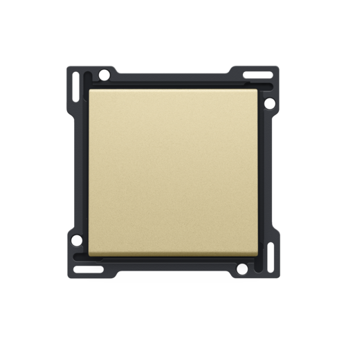 Set de finition pour interrupteur ou bouton-poussoir simple, couleur gold coated