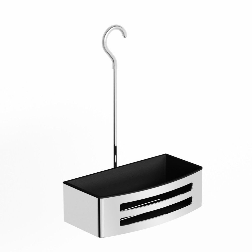 Van Marcke Collection Sano+ Panier Douche 310×220×120MM Acier INOX Chromé Noir