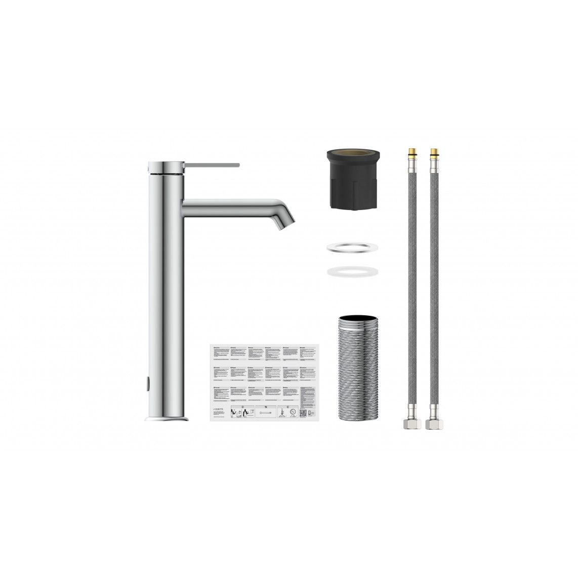 33110 LOS ANGELES Wash basin mixer, chrome, with high body vue 4