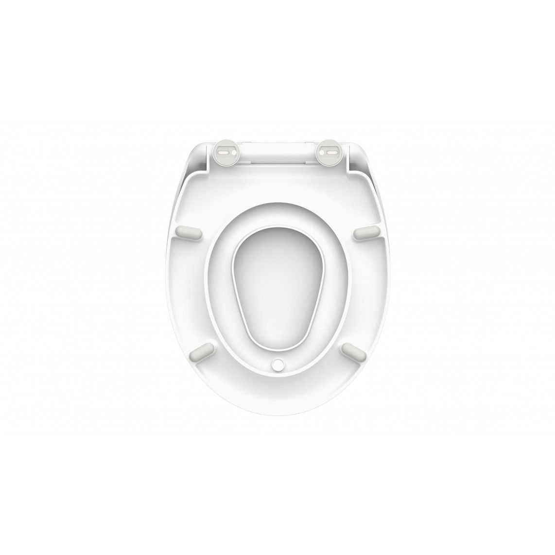 82940 Duroplast Toilet seat FAMILY WHITE, with soft close and quick release vue 9