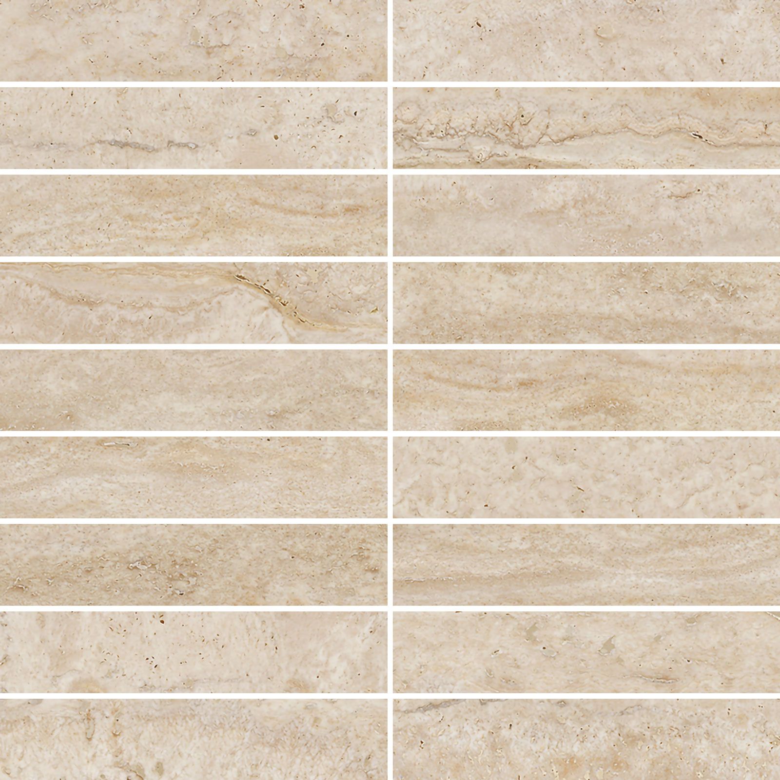 MOSAICO TRAVERTINO POL GOLD 30X30 (3X15)