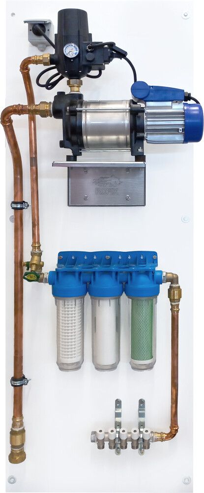 Panneau prefab pompe eau de pluie KSB filtre eau de pluie 5 circuits eau de pluie SYSTEMPEX