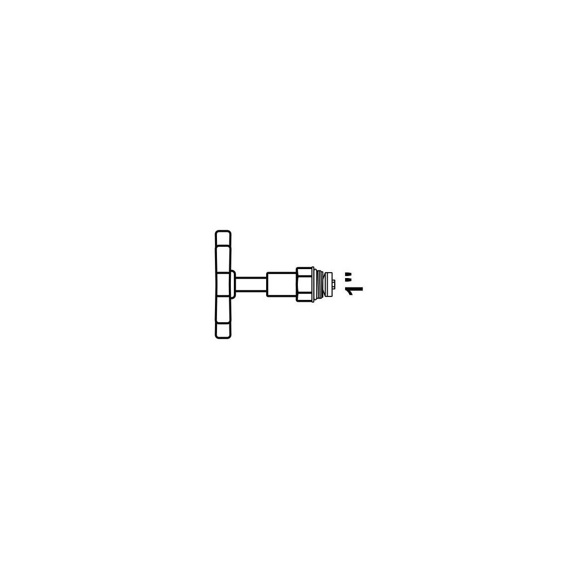 989193155 bovenstuk, voor stopkraan schuin 1" vue 2