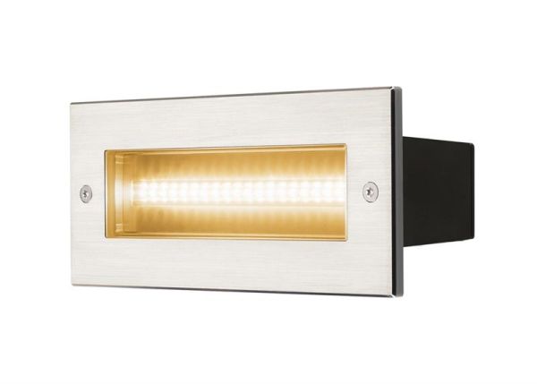 Encastré mural extérieur Brick, Led, 3000K, Inox, IP67, 230V, 950lm 10W