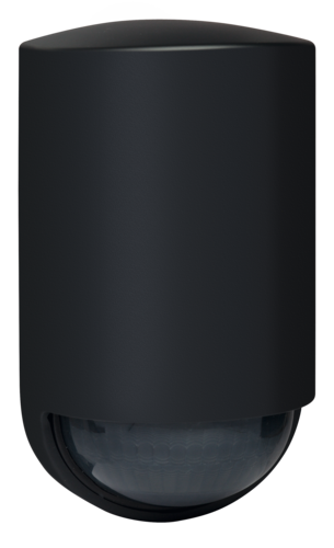 Détecteur de mouvement, 230 V, 13 m, 180°, IP54, pour montage en saillie, couleur anthracite