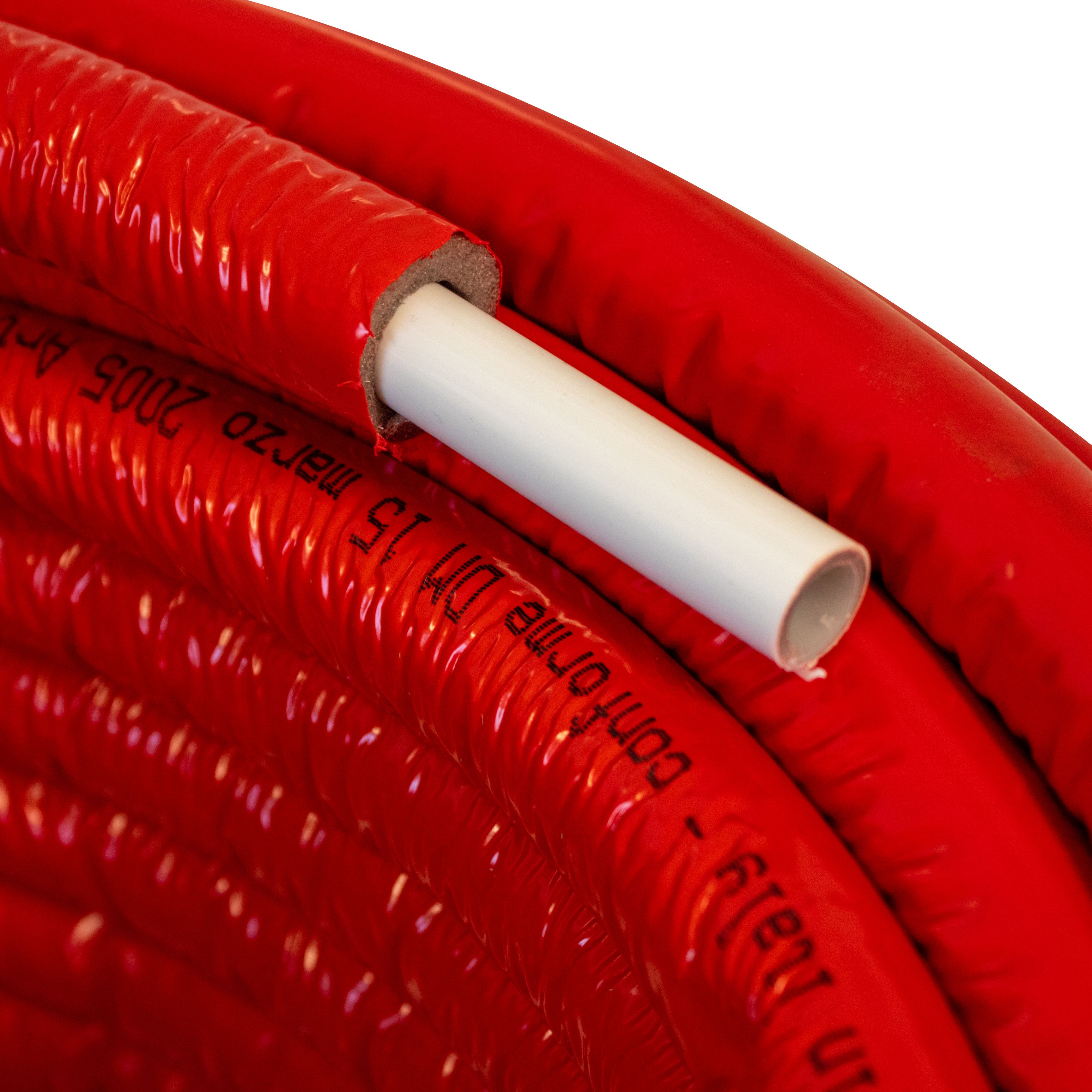 TUBES PERT-AL-PERT MULTI-COUCHE ISOLE PU 6MM -16X2-50M - ROUGE vue 2
