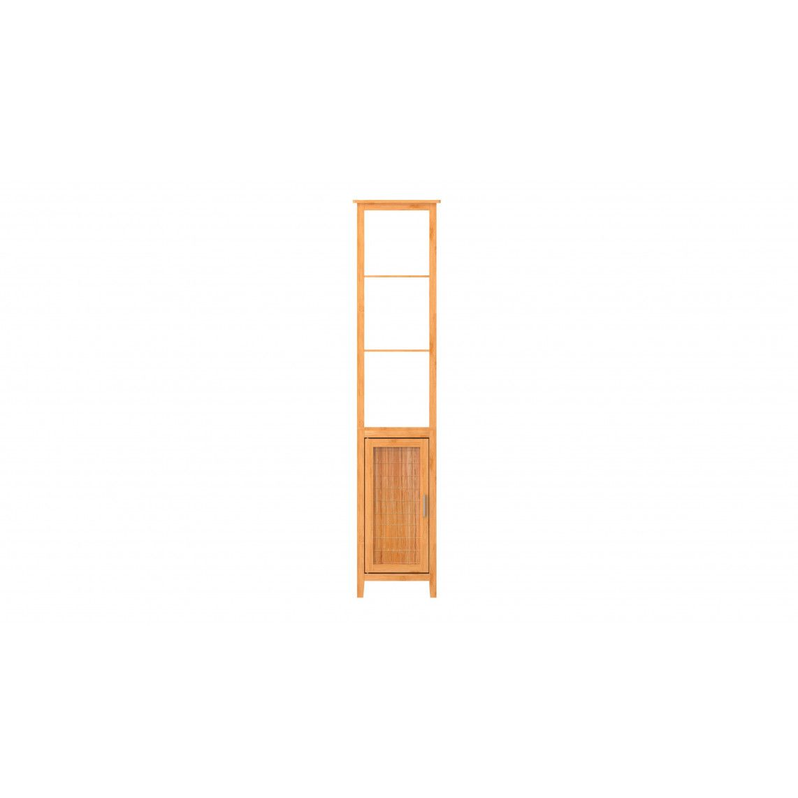 BMBA02-SR Bamboo high cabinet, with 3 shelves vue 2