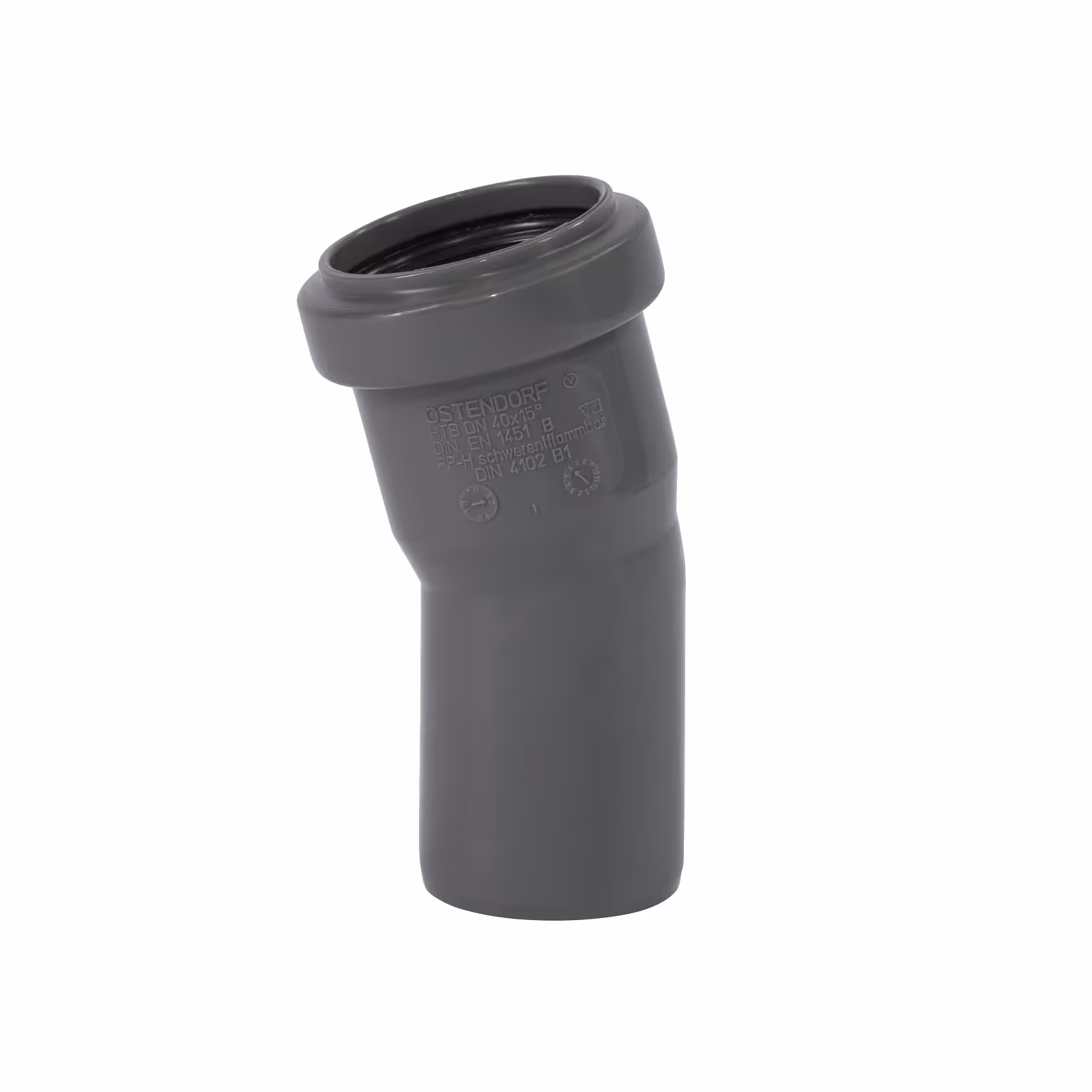 40MM COUDE PP GRIS 1XMM 15