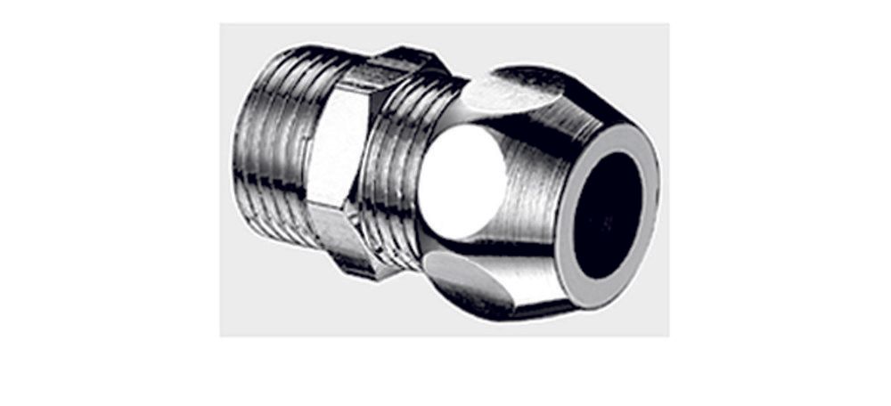 Schell Raccord D'alimentation Avec Filet Extérieur Droit 1/2”M X D 10 Laiton