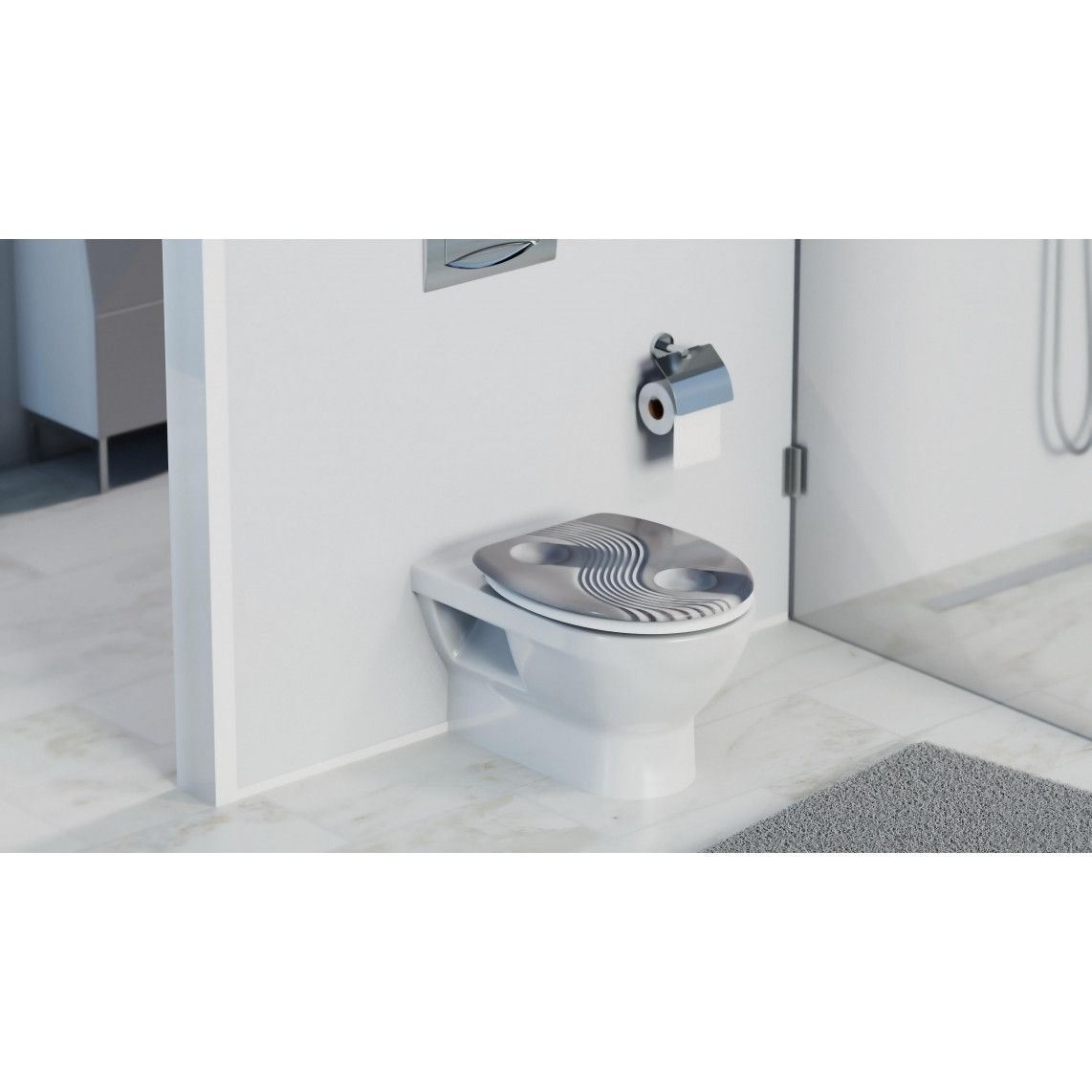 82152 Duroplast WC-zitting YINGundYANG, met valrem vue 11