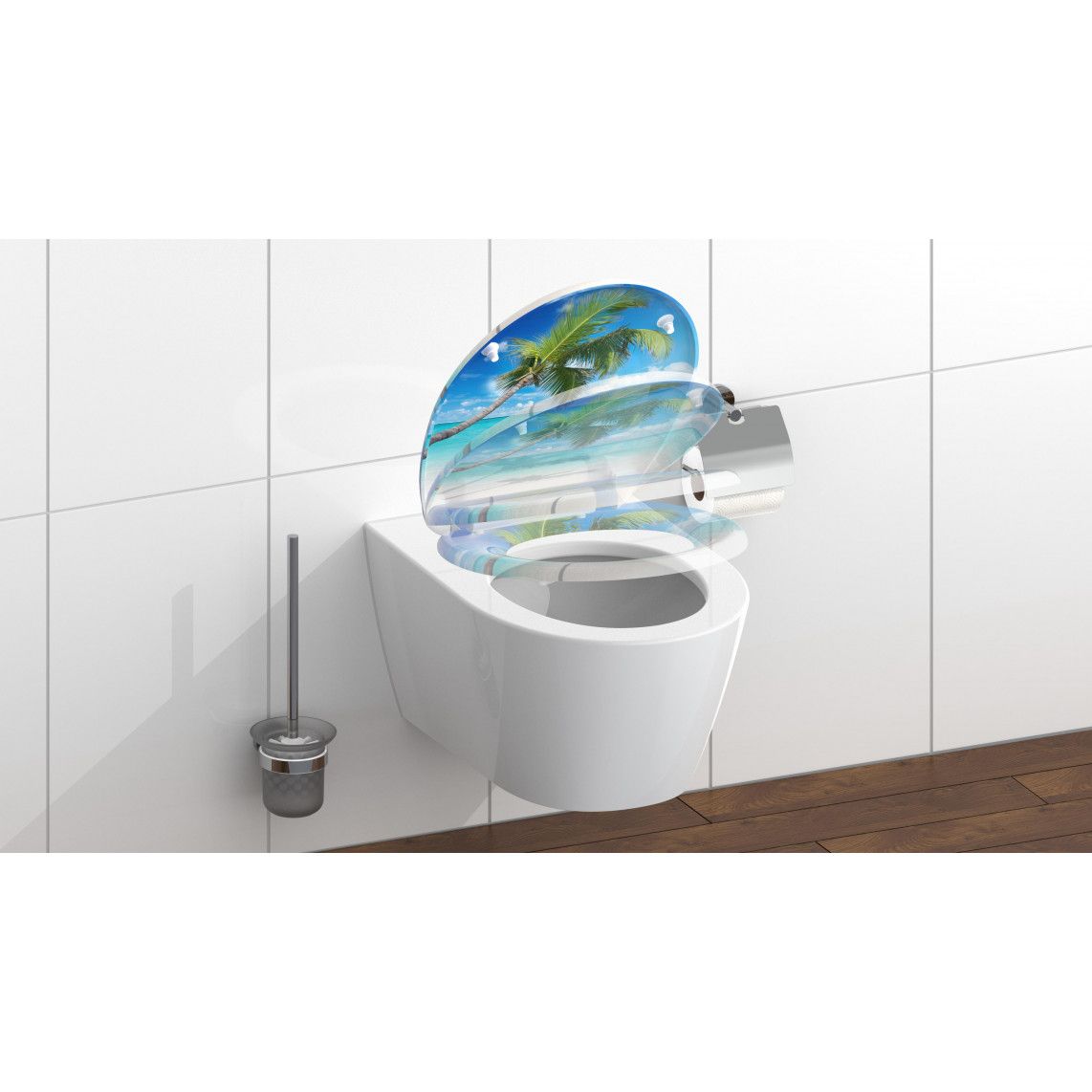 82363 Duroplast WC-zitting CARRIBEAN, met valrem en afneembaar vue 8