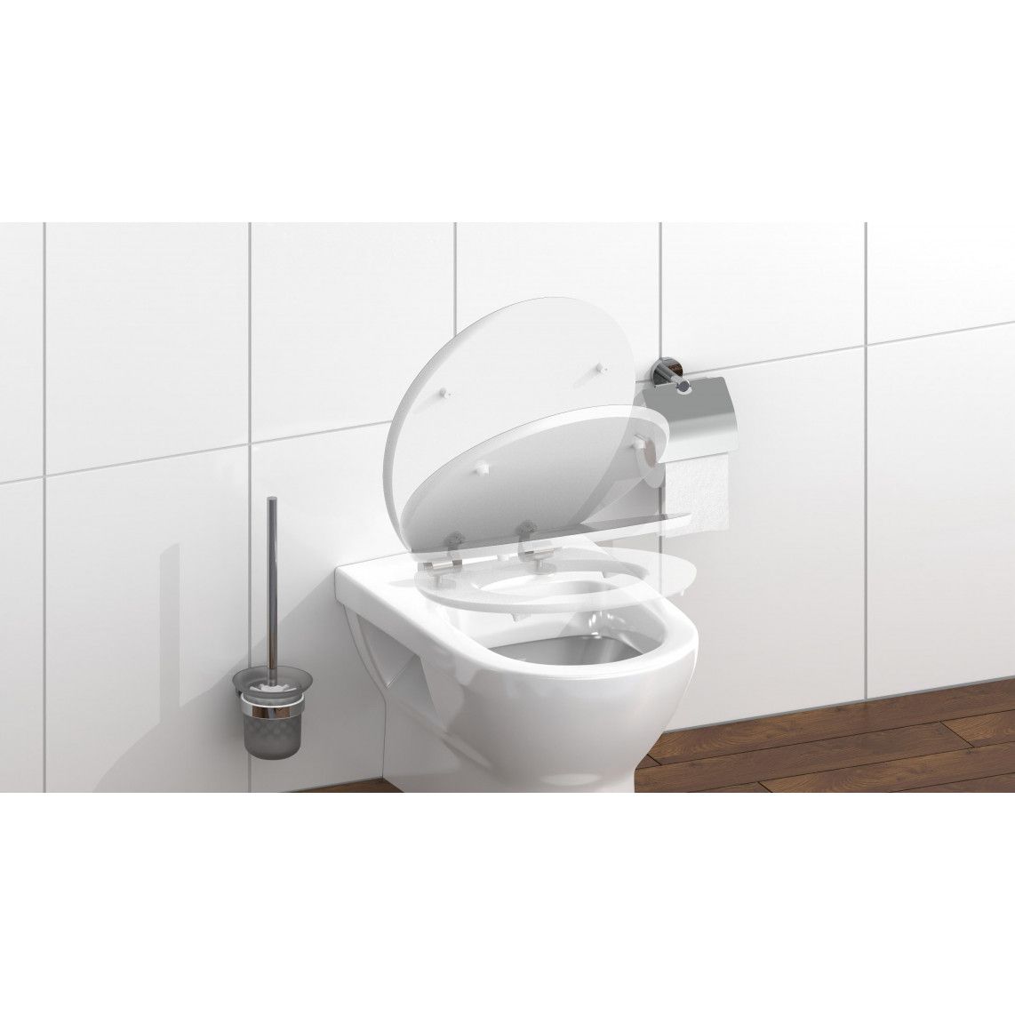80535 MDF HG WC-zitting BLACK STONE, met valrem vue 9