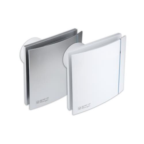 Extracteur de salle de bain design 95m³h + clapet silencieux