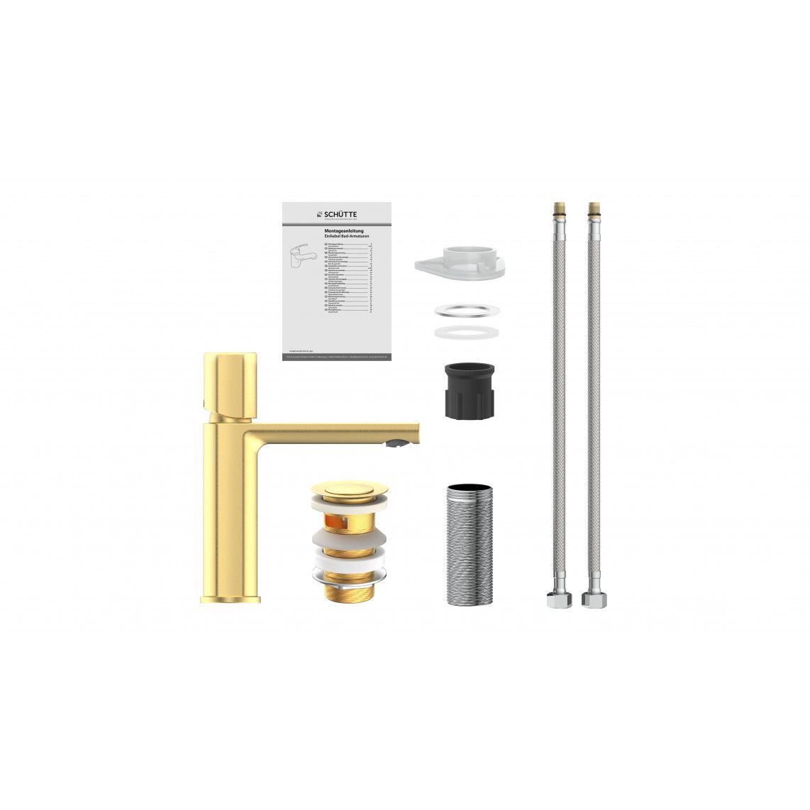 33617 NEW York Wash basin mixer, gold matt vue 6
