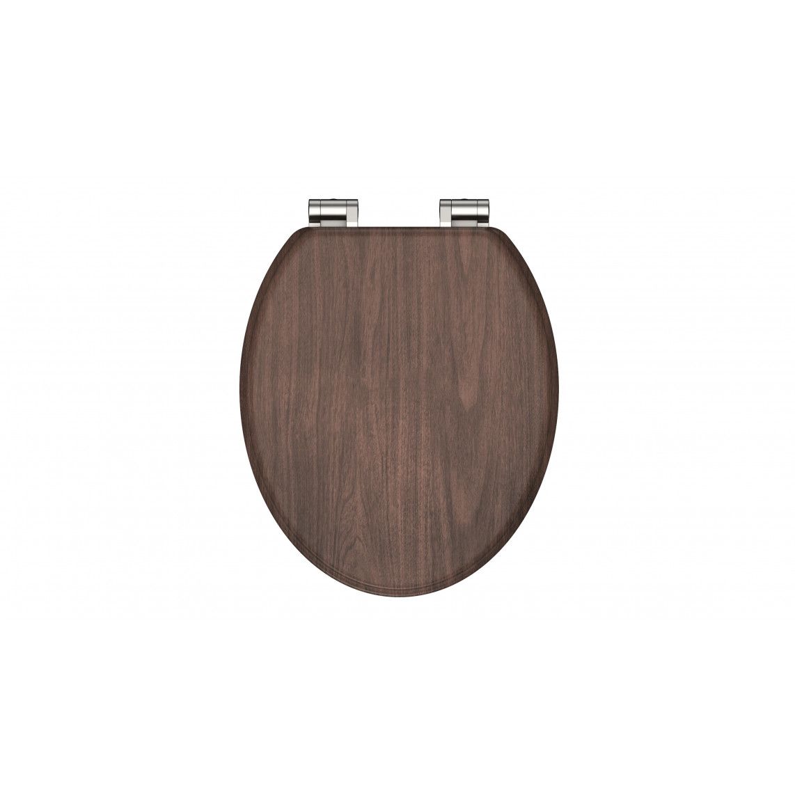 80193 MDF Toilet seat DARK WOOD, with soft close vue 2