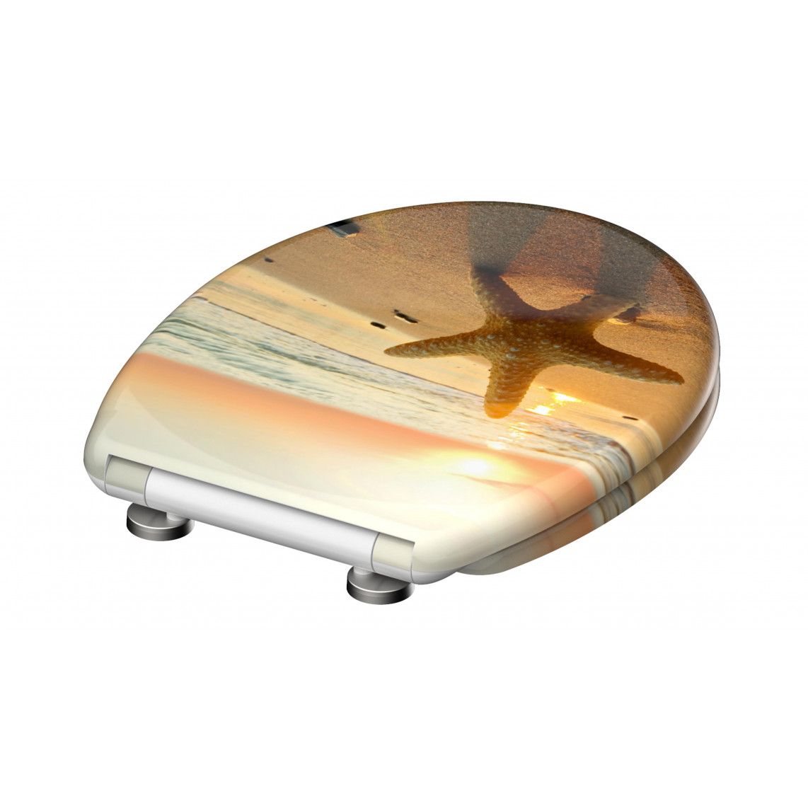 82373 Duroplast WC-zitting SEA STAR, met valrem en afneembaar vue 4