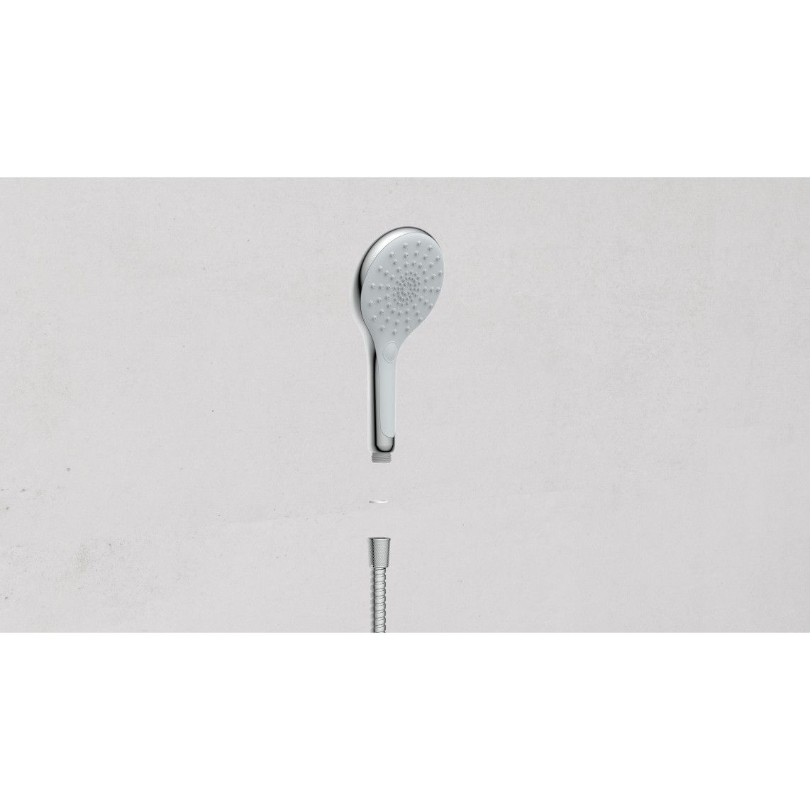 60900 SIRANI hand shower, chrome/light grey vue 6