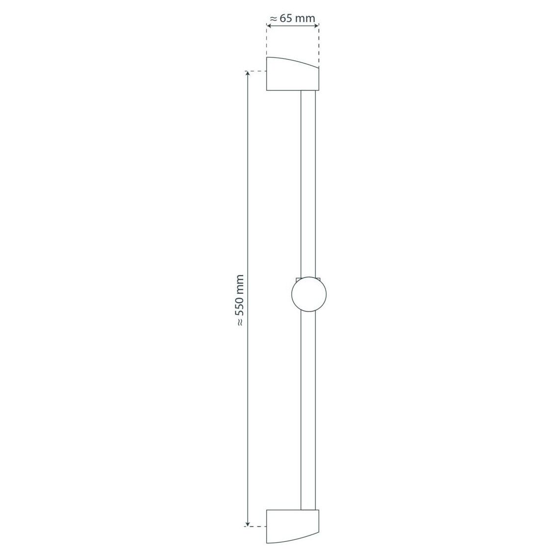 67111 STELLA Shower rail, chrome vue 3