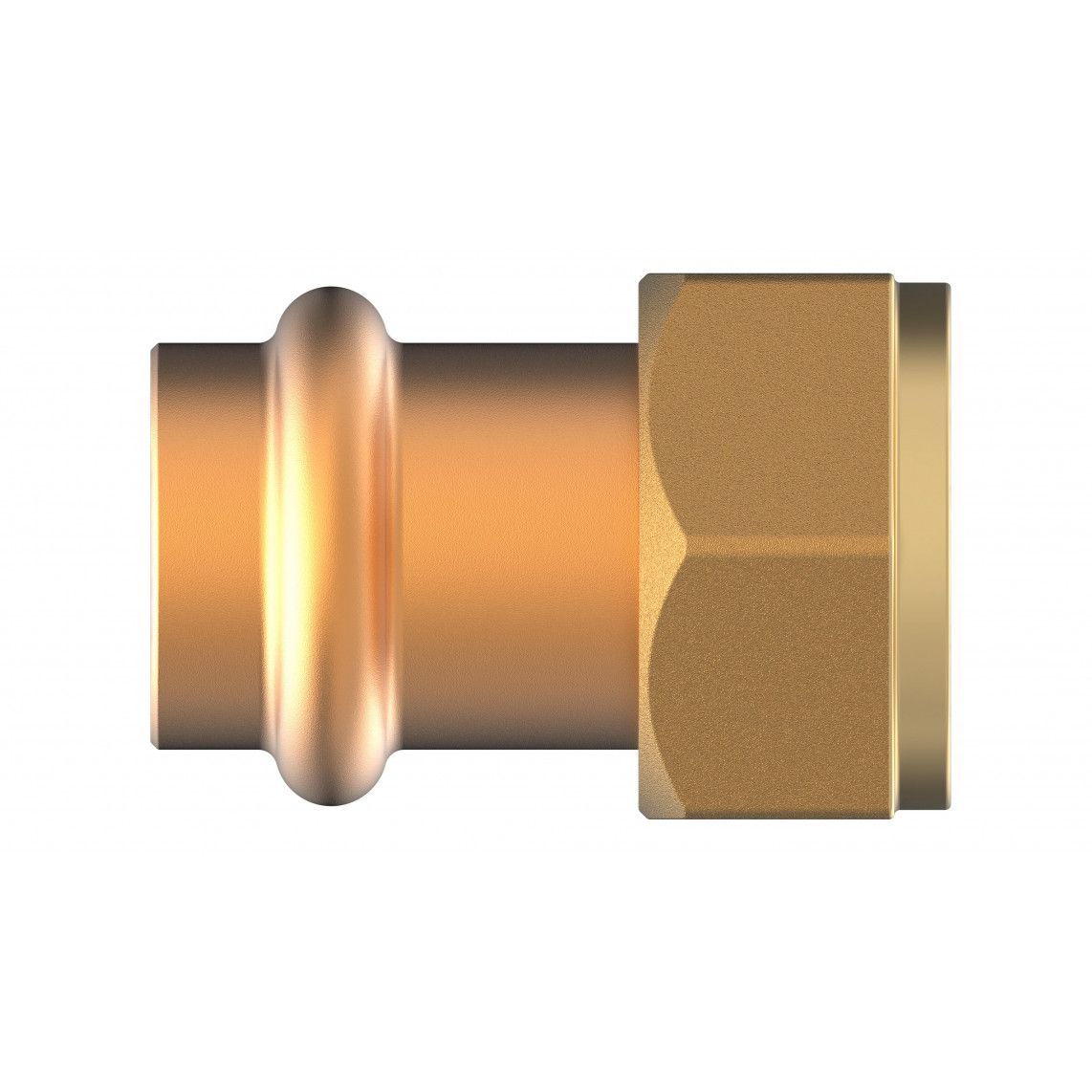 988628754 BR overgang schroefverbinding, blanco, 22 mm x 3/4"BI, 1 mof, (P4355) vue 2