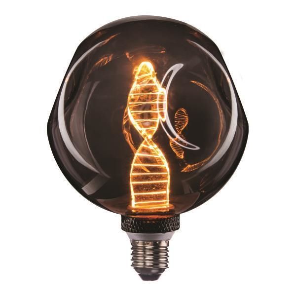 Lampe G125 4W E27 1800K fumée adn avec bossages dimmable