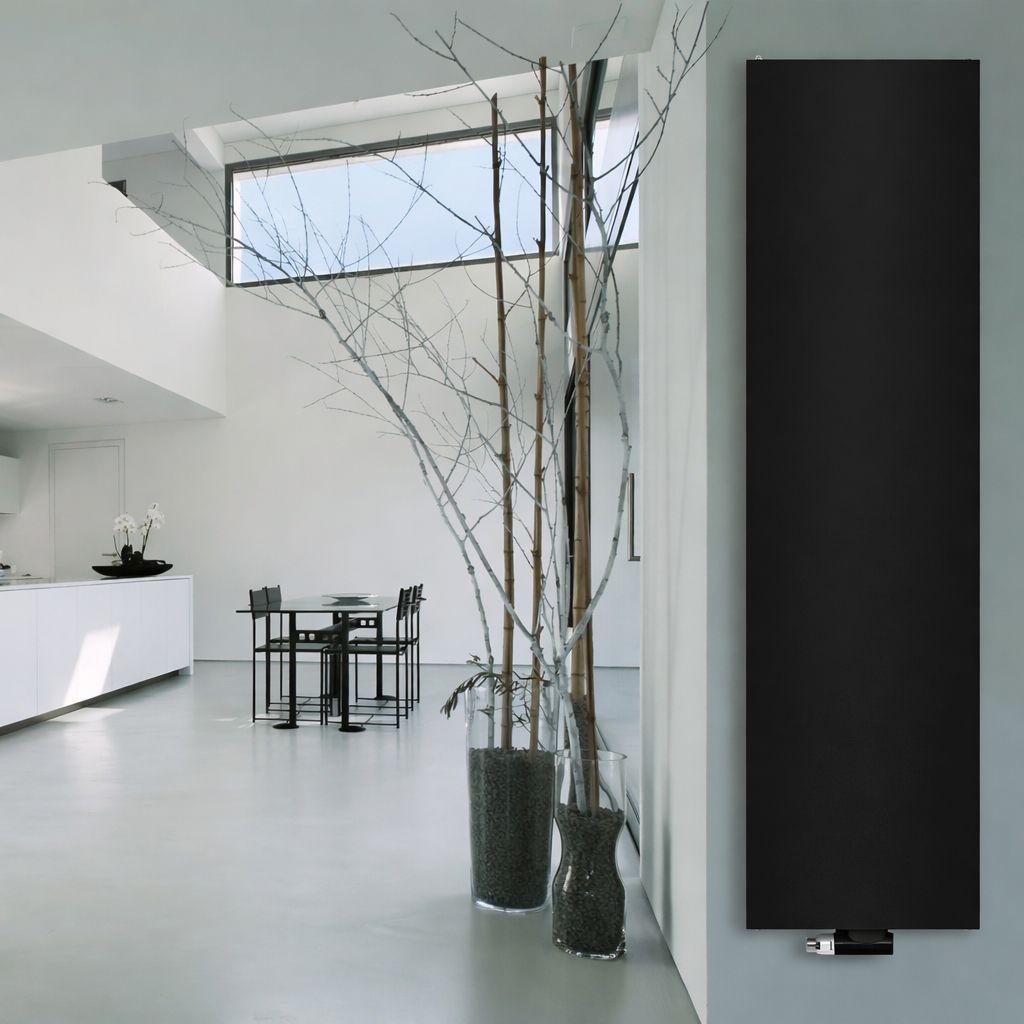 STELRAD VERTEX PLAN - T20 - RADIATEUR VERTICALE - 1800X600MM - 1519W - NOIR MAT vue 2