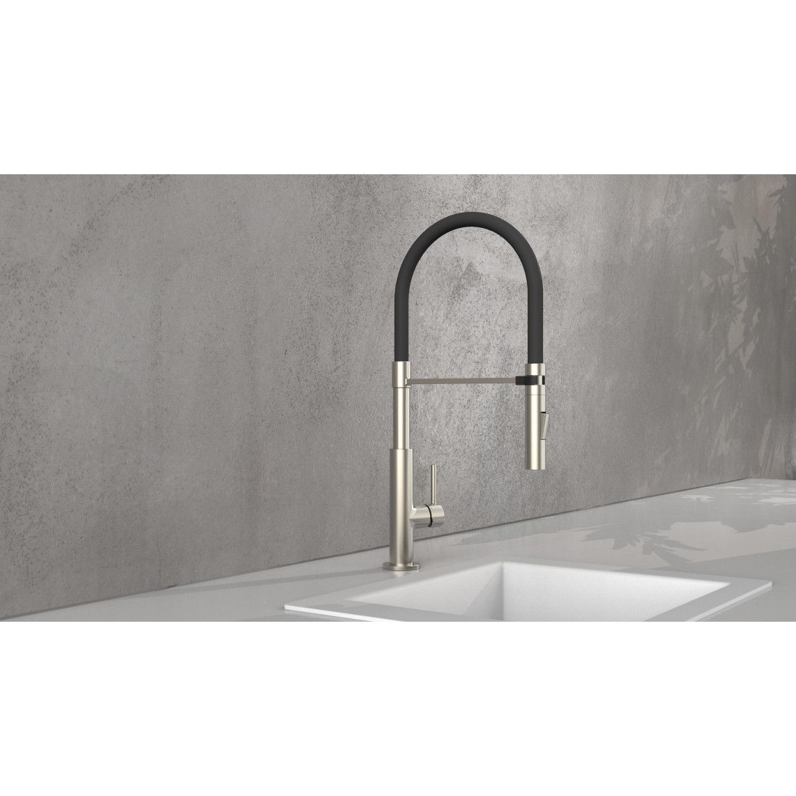 23138 DESIGN Keukenkraan, RVS look/zwart, RVS look/rood, RVS look/grijs vue 9