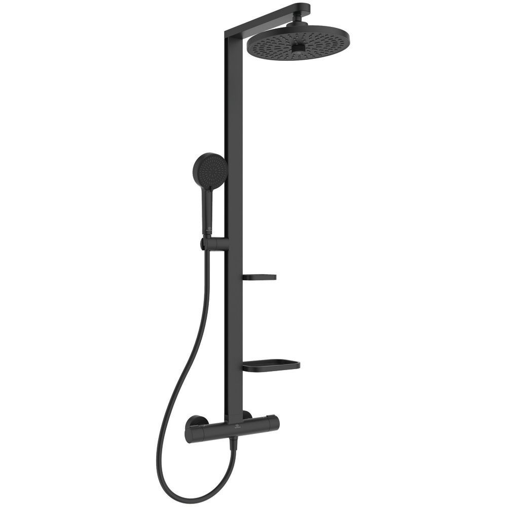 Ideal Standard Alu+ Systeme DE Douche Thermostatique Noir Mat