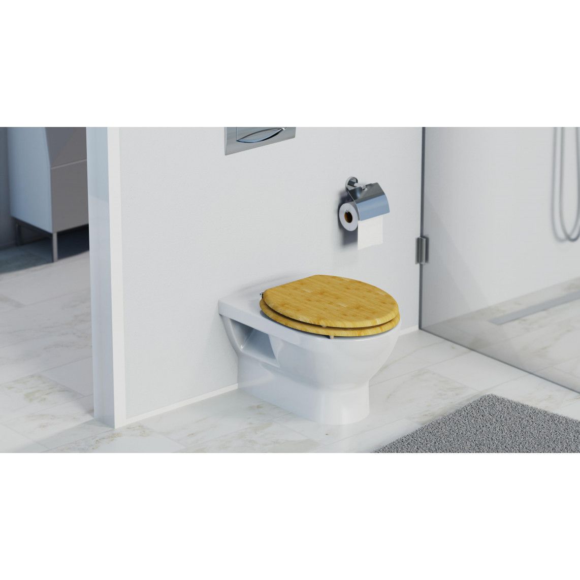 81001 Bamboe WC-zitting NATURAL BAMBOO vue 10