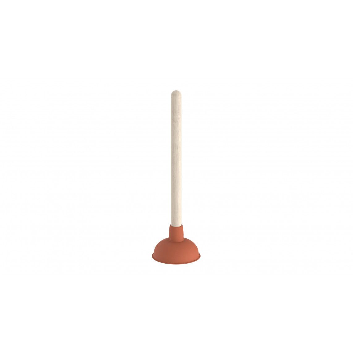 99908100 Spout cleaner, red, Ø 115 mm, with wooden handle vue 2