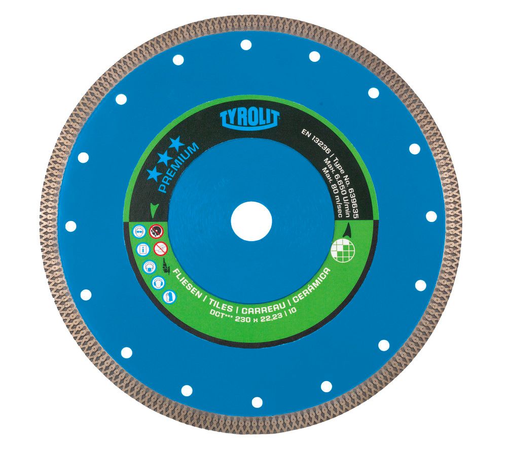 Tyrolit Premium Disque Diamantée Pour Tuiles D125