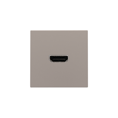 Set de finition avec prise HDMI/HDMI, couleur bronze coated