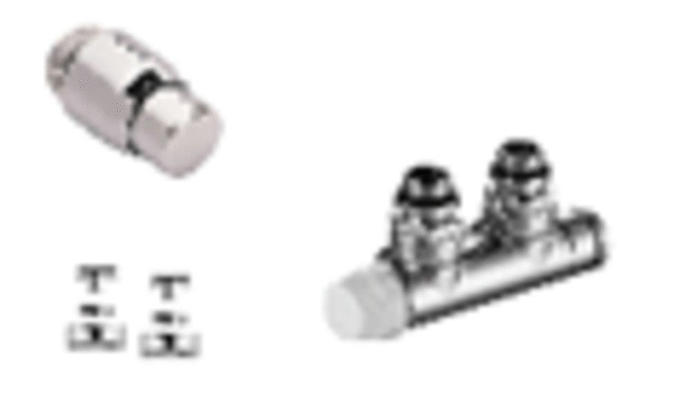 Honeywell Home Therafix Deco Set Raccordement Mural Gauche 1/2” Chromé