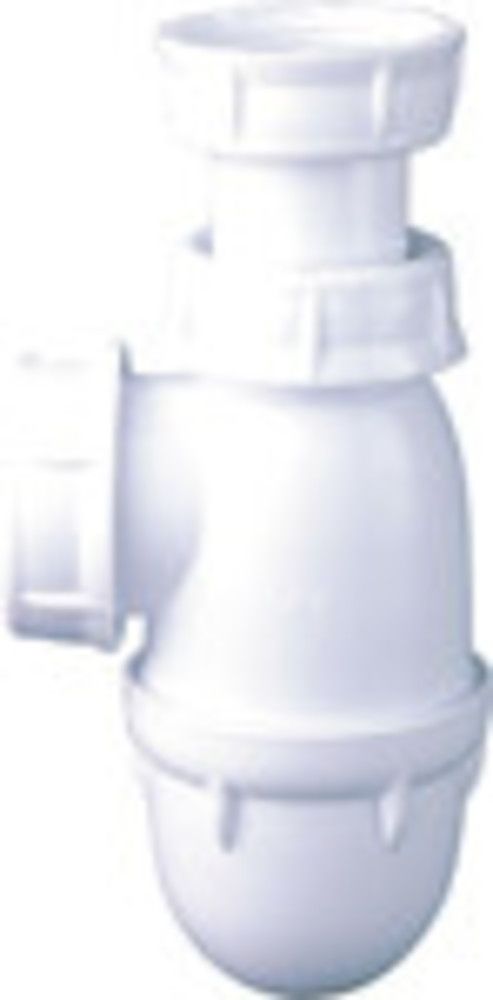 Nicoll Siphon Bouteille Pour Lavabo 5/4” D 32 MM PVC Blanc