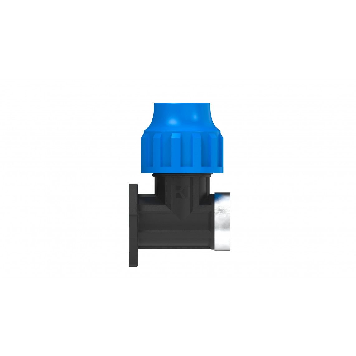 984842917 PP wandplaat, 25 mm x 3/4"BI, knelfitting voor tyleen/socarex vue 2