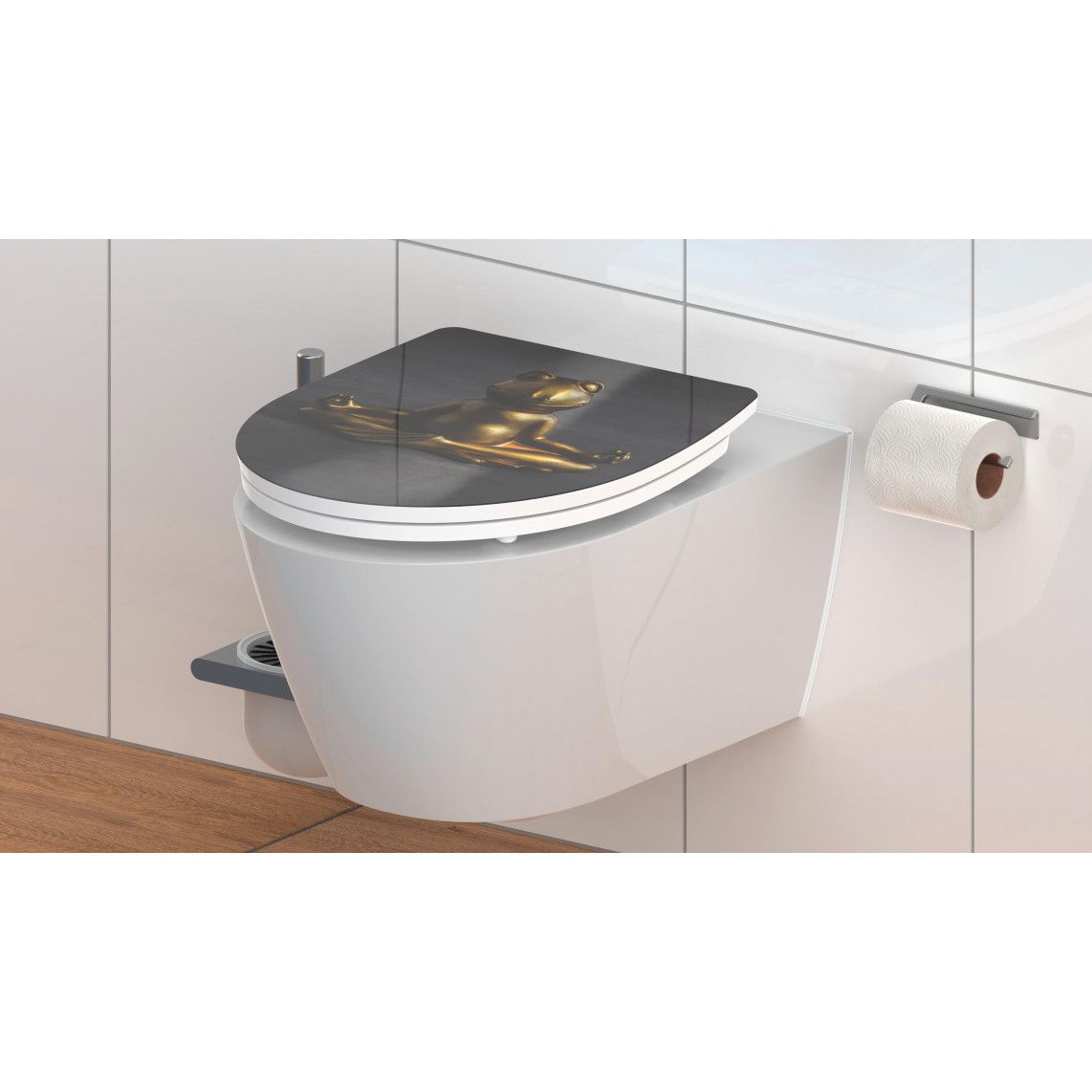 82581 Duroplast HG WC-zitting RELAXING FROG, met valrem en afneembaar vue 6