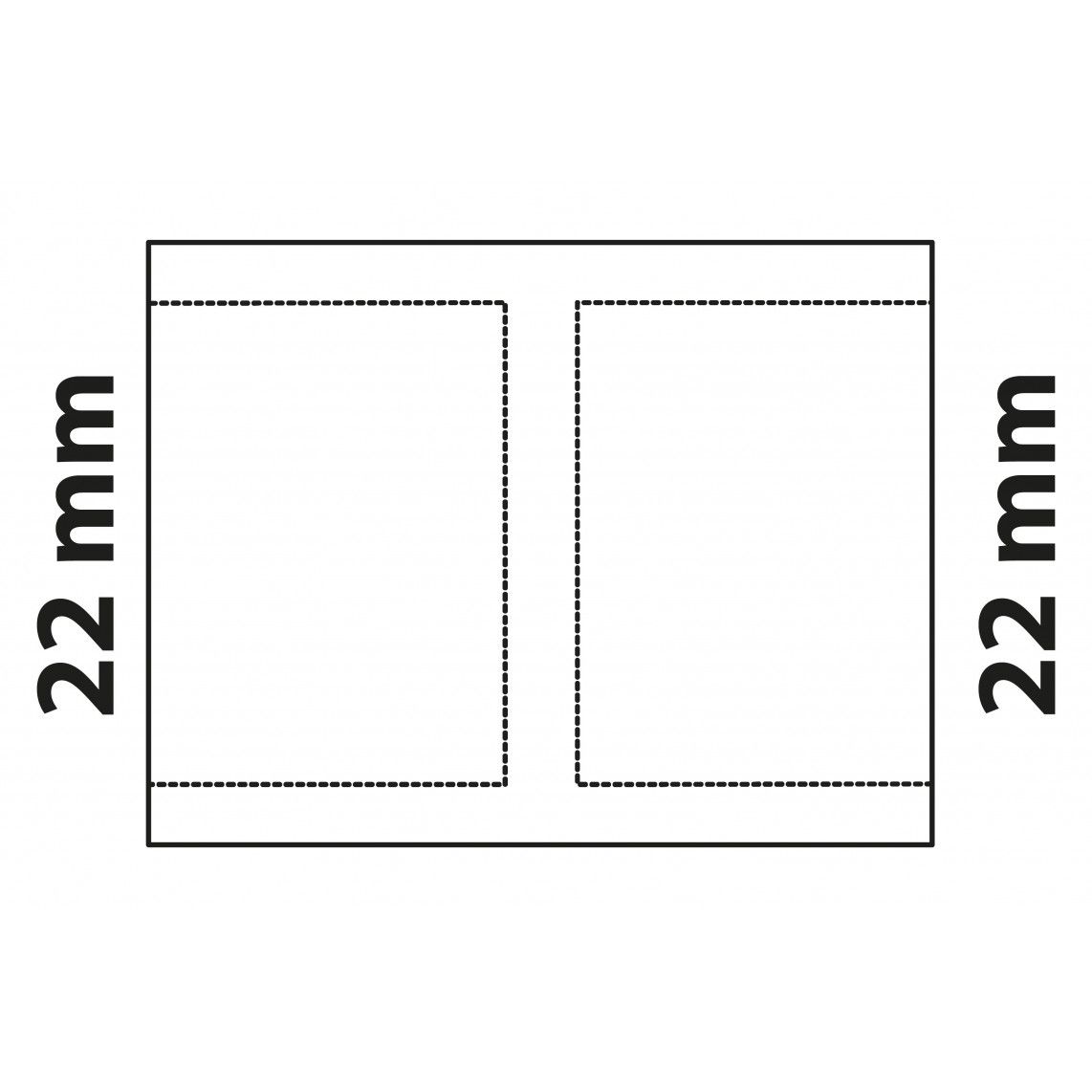 989095017 CU dubbele mof, blanco, 22 mm, 2 mofen, (5270) vue 3