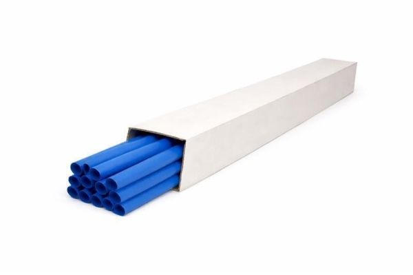 Gaine thermorétractable double paroi avec colle 60,00 - 20,00mm Bleue Lsoh PE en boîte de 3 pièces