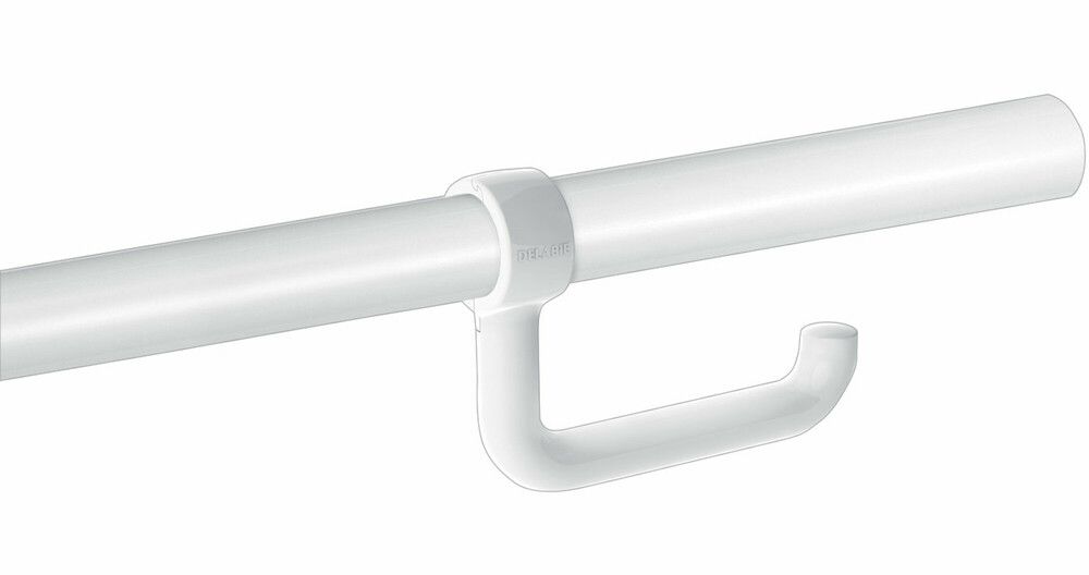Delabie Porte-papier WC Pour Barre D32-34 Nylon Blanc