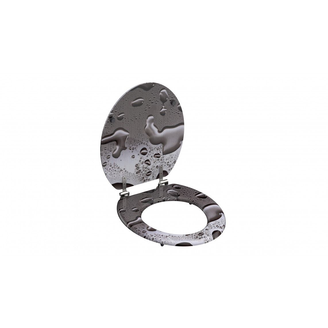 80023 MDF Toilet seat GREY STEEL vue 4