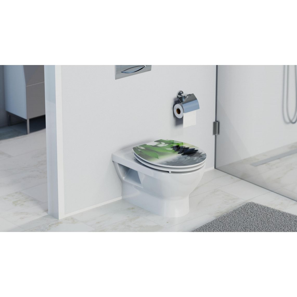 80543 MDF HG WC-zitting OASIS, met valrem vue 11
