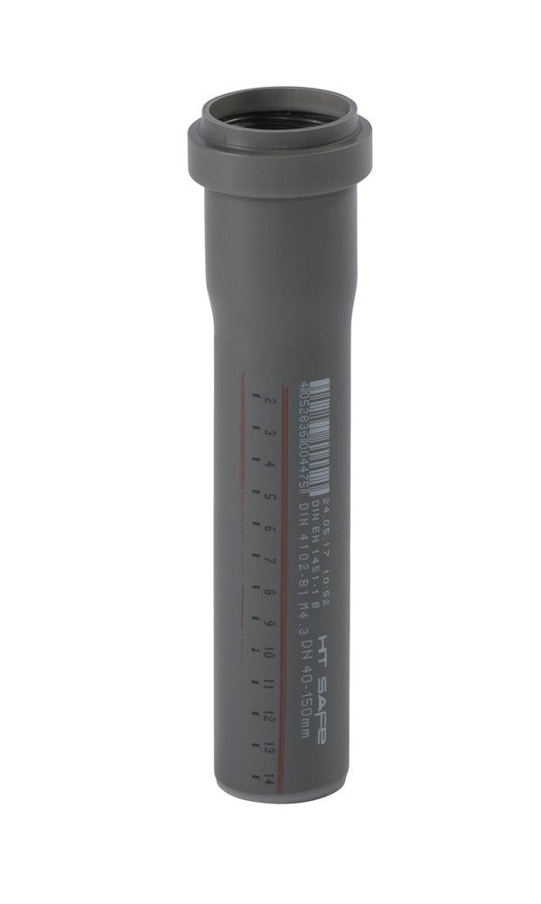 Ostendorf Kunststoffe Ht-safe EM Tube D'évacuation D40 L 0,25M