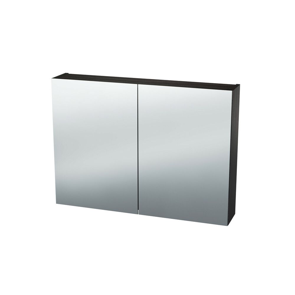 Van Marcke Nebulo Luxe Armoire DE Toilette L800XH650XP178 2 Portes-miroir Double Face Thermo Oak Llack