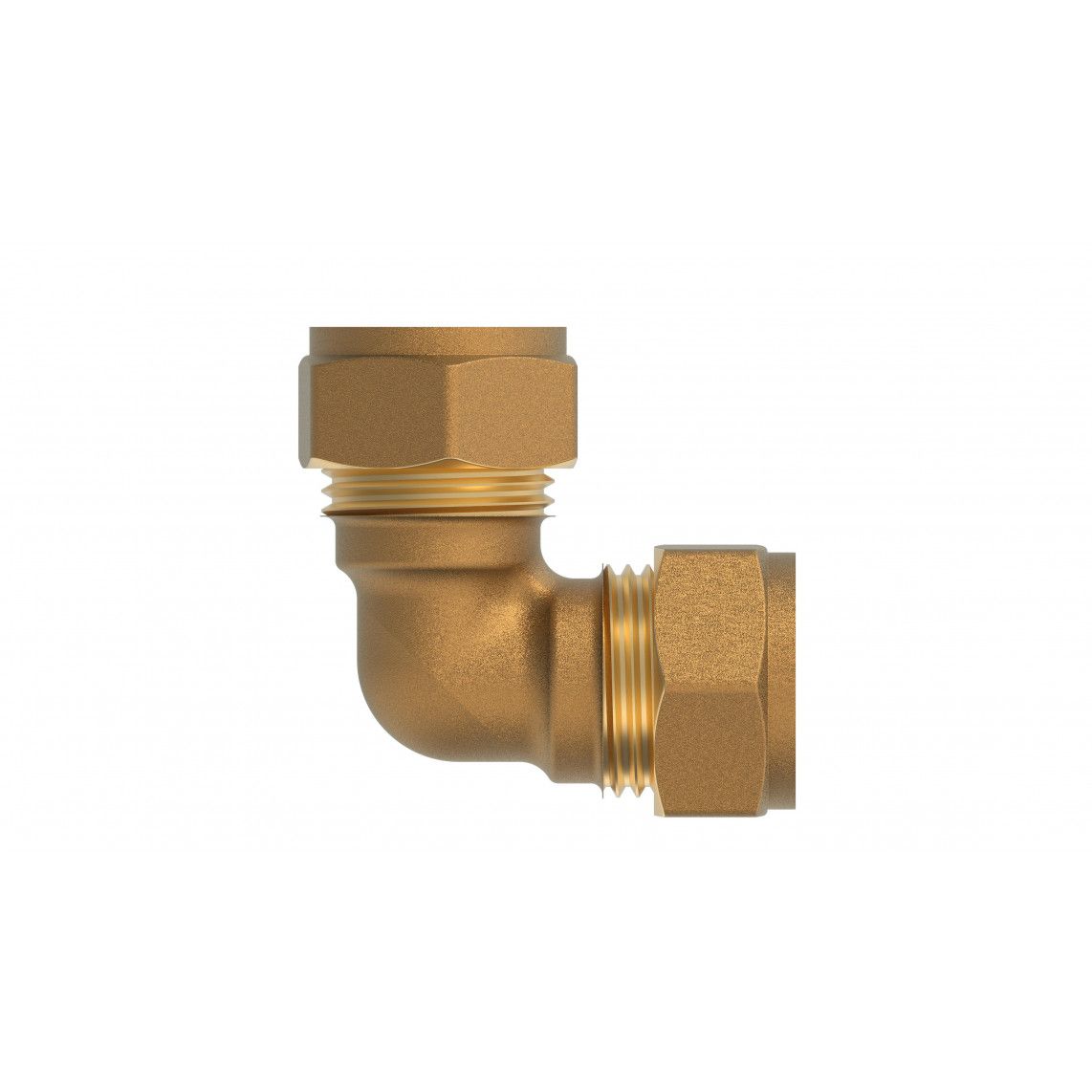 989451217 MS knie 90°, blanco, 15 mm, knelfitting voor koperen buis, vue 2
