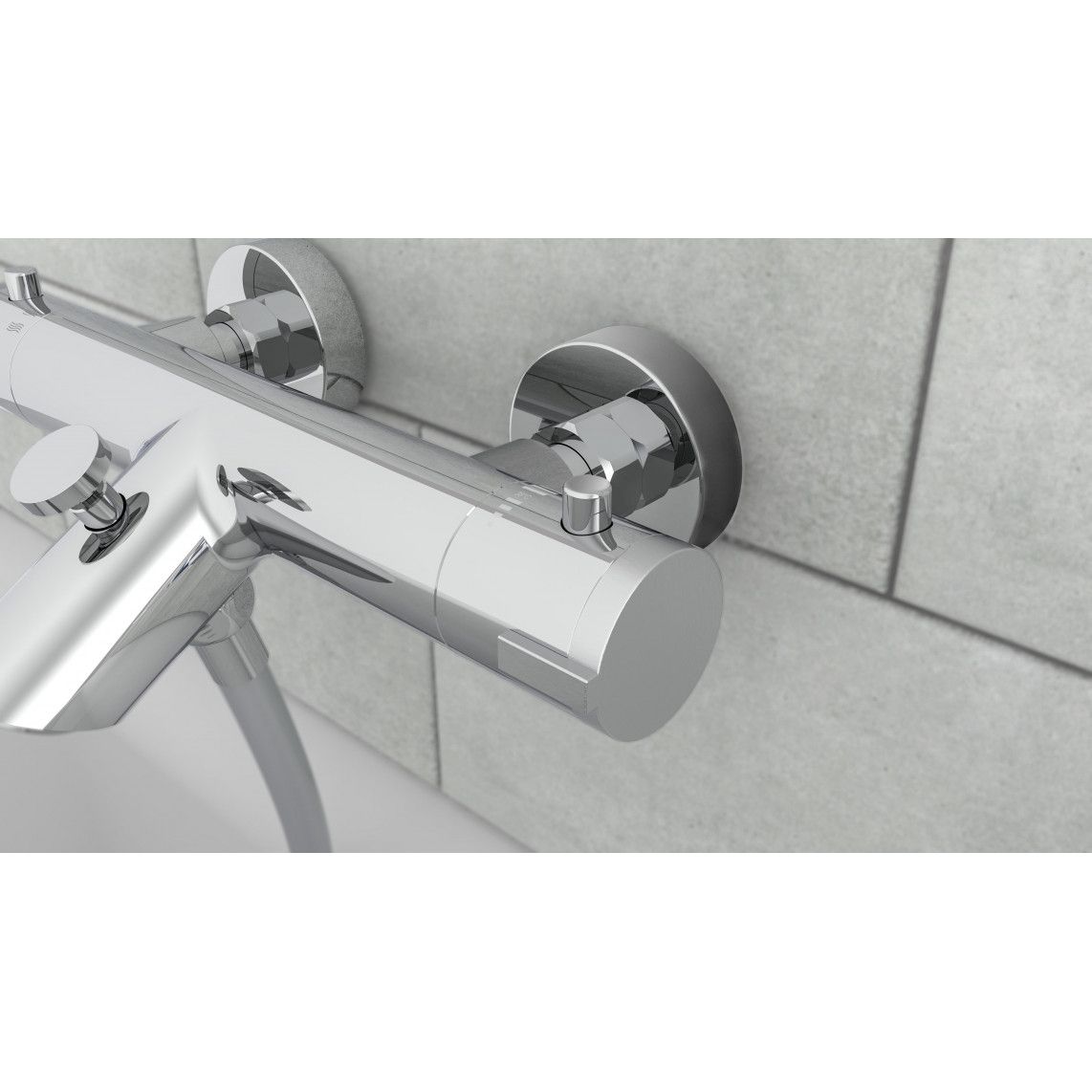 52470 LONDON Thermostatic bathtub mixer, chrome vue 6
