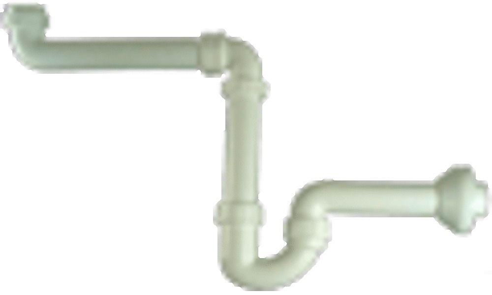 Van Marcke Pro Siphon Pour Lavabo À Encastrer 5/4” X 32 MM Gain DE Place PP Blanc