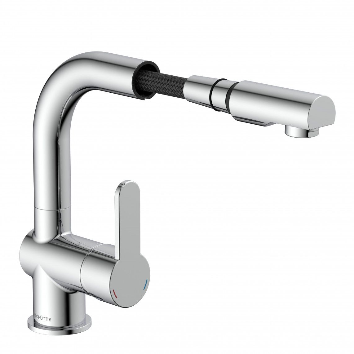 79710 LONDON Wastafelkraan, chroom, met uittrekbare haardouche vue 4