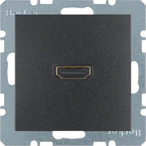 Prise Hdmi Berker S.1 / B.3 / B.7 Anthracite, mat