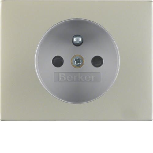 Sets de finition pour prise de courant avec terre Berker K.5 Inox
