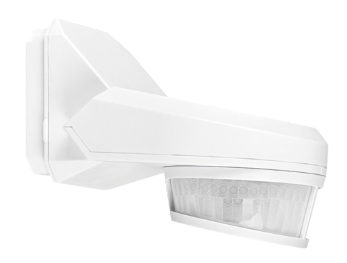 Détecteur de mouvement, 230 V, 16 m, 240°, IP54, pour montage en saillie, couleur blanc